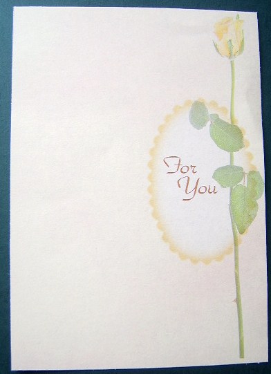 Golden Rose - Large Dl Insert by Davina Rundle