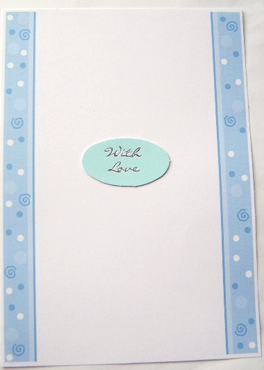 Swirls and Dots Blank A5 Portrait Insert and Card Blank Duo by Davina Rundle