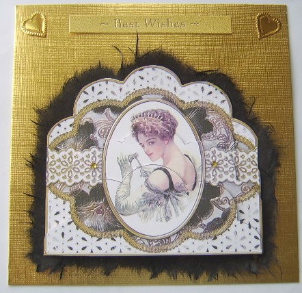 Opera Lady Embroidery Anglaise Scallop Bottom Stacker by Davina Rundle