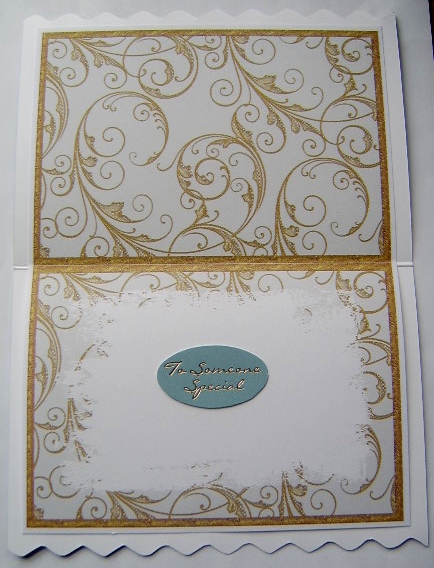 Christmas Choirboy Big Card Insert by Davina Rundle