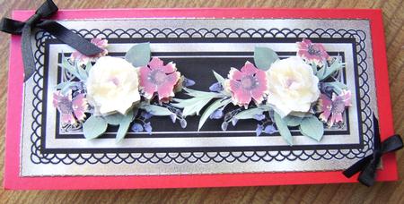 Rose and Daisy Black and Gold by Davina Rundle
