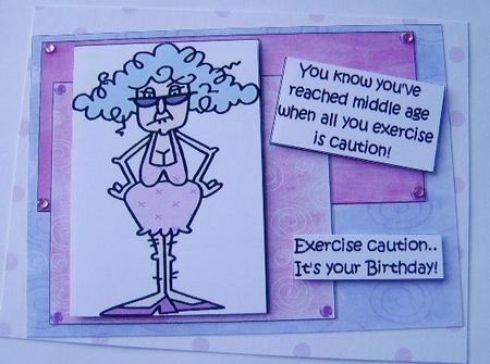 Stella's Exercising Caution Quick Card by Davina Rundle