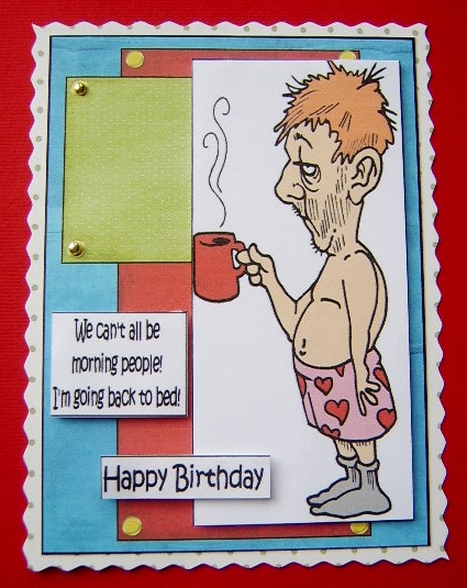 Bert's Going Back to Bed Quick Card by Davina Rundle