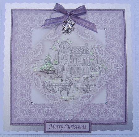 Winter Scene 8x8 Topper Sheet by Davina Rundle
