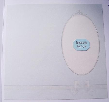 Dl Fancy Bow Card Front or Insert by Davina Rundle