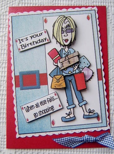 J.j Lets Go Shopping Decoupage by Davina Rundle