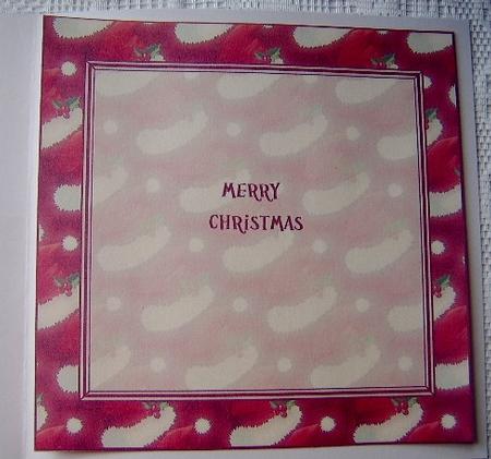 8x8" Christmas Insert, Santa Hats by Davina Rundle