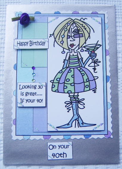 J.j Looking Good at 40 Quick Card by Davina Rundle