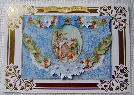 Christmas Service Fancy Flap Decoupage Step by Step Sheet by Davina Rundle