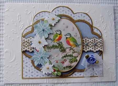 Blue Tits Blue Scallop 3D Decoupage Step by Step by Davina Rundle