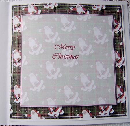 8x8" Christmas Insert, Santa by Davina Rundle