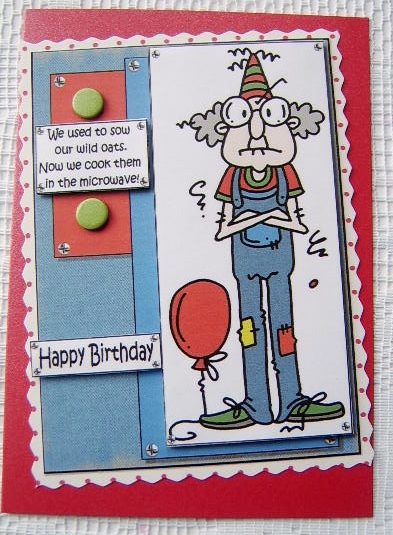 Gus Used to Sow His Wild Oats Quick Card by Davina Rundle