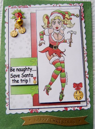 The Sexy Christmas Elf Quick Card by Davina Rundle