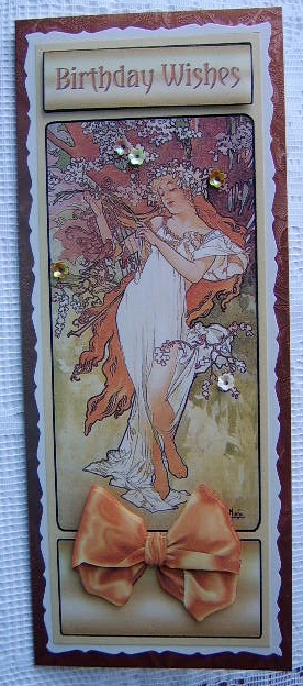 Vintage Spring Long Dl Decoupage by Davina Rundle