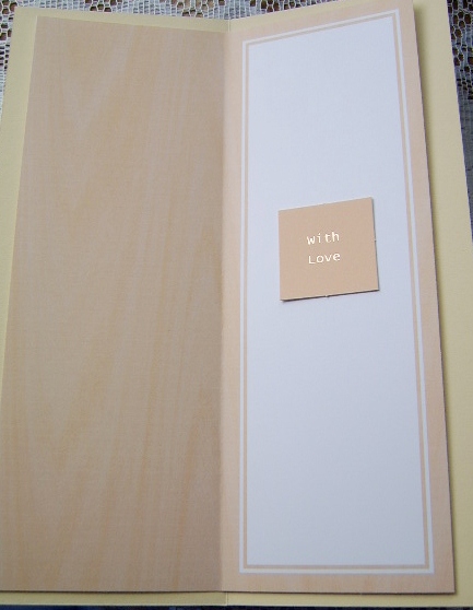 Men's Card Insert by Davina Rundle