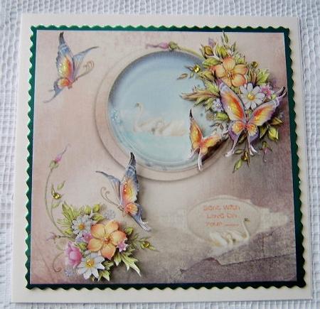 Flowers, Swans and Butterflies by Davina Rundle