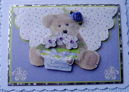 Love Blooms Here Envelope Card by Davina Rundle