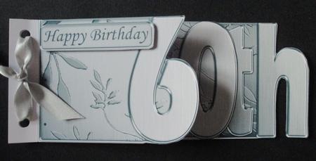 60th Elegant Metallic Book Sheet by Davina Rundle
