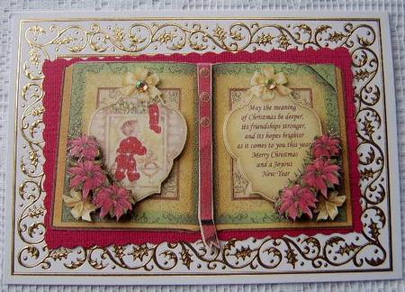 Waiting for Santa Christmas Book Decoupage by Davina Rundle