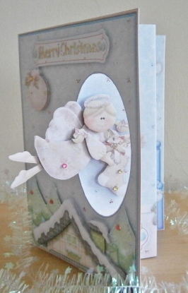 Santas Helpers Passing Through Aperture Card Kit by Davina Rundle