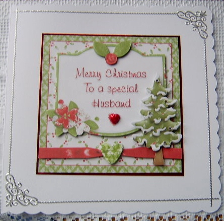 Merry Christmas to a Special Husband Card Front by Davina Rundle
