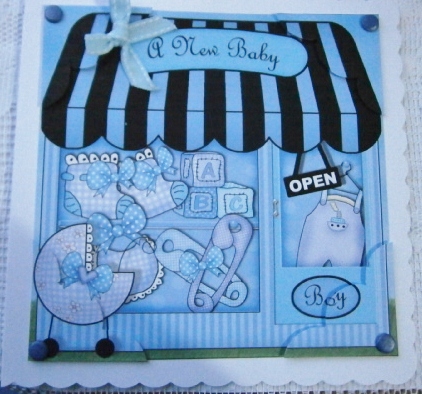 8 x 8 the Little Baby Boy Shop Topper by Davina Rundle