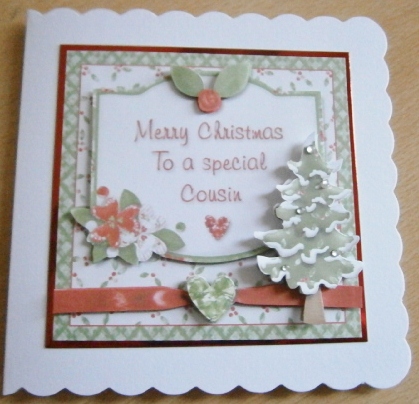 Merry Christmas to a Special Cousin Card Front by Davina Rundle