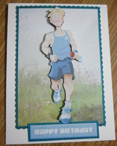 Jogger Dude (blue) by Davina Rundle