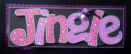 Large Dl Christmas Jingle Quick Card with 3D Decoupage by Davina Rundle