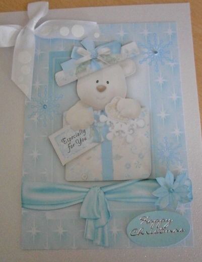 Cute Polar Bear in Christmas Box by Davina Rundle