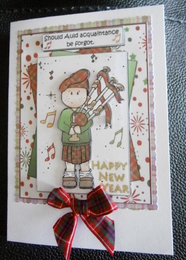 Tartan/plaid 11 in Green, Olive and Pink by Davina Rundle