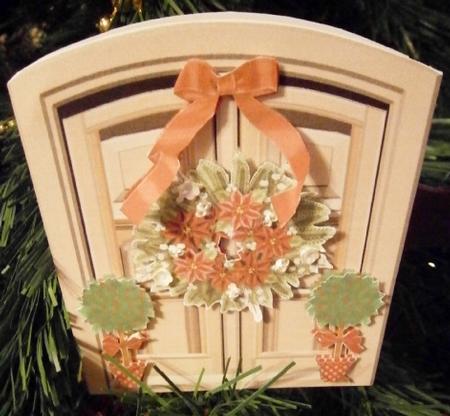 Christmas Door and Wreath by Davina Rundle