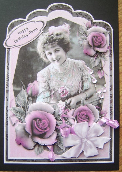 Vintage Photo & Roses Topper by Davina Rundle