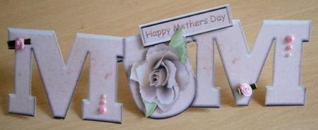 Pretty Flower Mum Standalone Large Dl Word Card by Davina Rundle