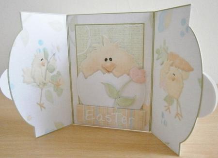 Easter Chick Mini Gatefold by Davina Rundle