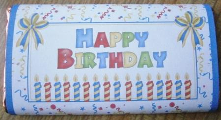 Birthday Confetti - Galaxy 125g Wrapper by Davina Rundle