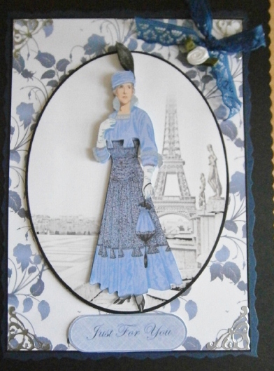 Blue Vintage Paris by Davina Rundle