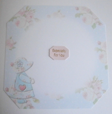 Sunbonnet Girl in Blue and Pink 8x8 Insert by Davina Rundle