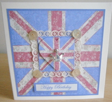 Floral Chic Union Flag Topper Sheet by Davina Rundle