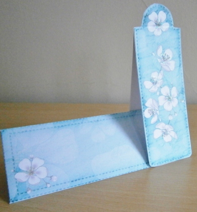 Apple Blossom Bookmark Card N Envelope by Davina Rundle