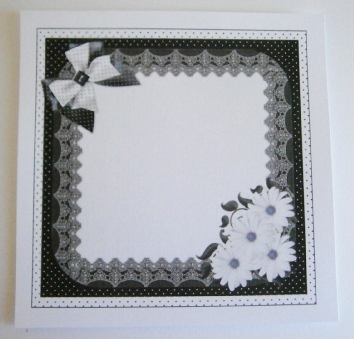 8x8 Simply Black and White Insert Plate by Davina Rundle