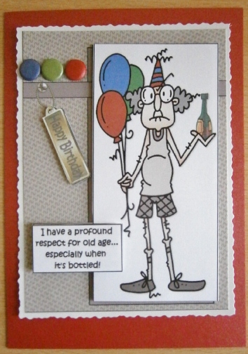 Gus Respects Old Age Quick Card by Davina Rundle