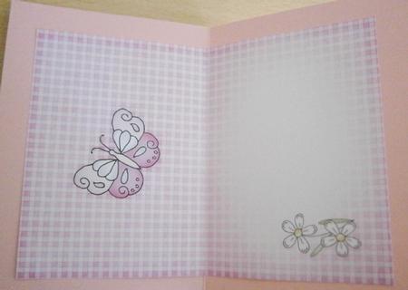 Fluttery Butterfly Insert A5 Landscape by Davina Rundle