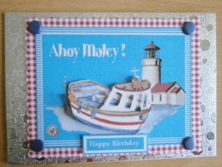 Ahoy Matey Birthday Topper by Davina Rundle