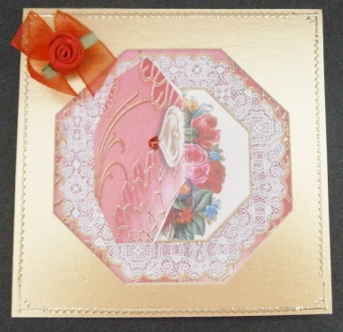 Mixed Bunch Octagon Locket Card Front by Davina Rundle
