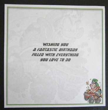 Quad Bike Maximum Mud Insert Birthday 8x8 Inch by Davina Rundle