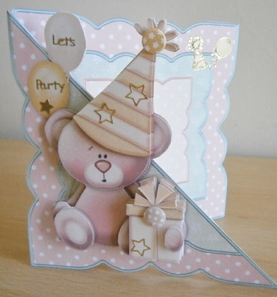 Birthday Bear All in One Over the Edge by Davina Rundle