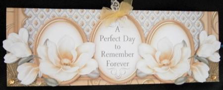 Peach Magnolia Perfect Day Large Dl Decoupage Card Kit by Davina Rundle