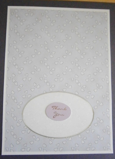 Hearts Card Front or Insert by Davina Rundle