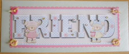 Bear Friends Friend Large Dl Card by Davina Rundle